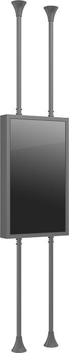 Actual product image Multibrackets M Pro Series Enclosure Floor to Ceiling Mount B2B 55" Medium Black