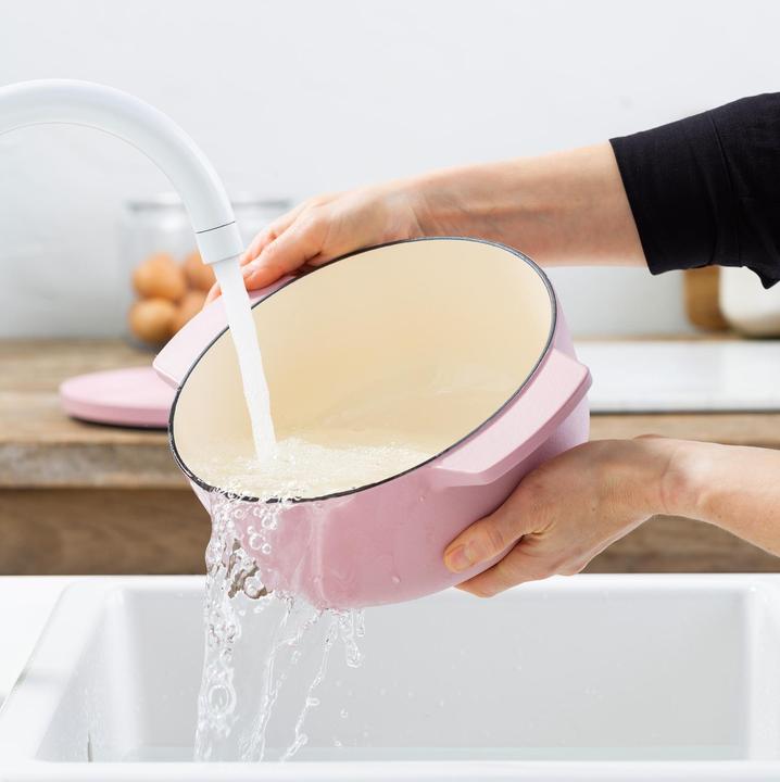 Immagine prodotto KitchenAid braadpan smalto 22cm - rosa secca - edizione limitata (26 cm, Pirofila + casseruola, Ghisa)