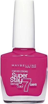 Maybelline New York Gemey Maybelline Forever Strong Super Stay 7 Days Nail Polish in Fuchsia Rose 10ml (Fuchsia Rose)