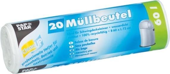 Produktbild Starpak Mlleimerbeutel HDPE, 60 Liter, weiá (20 x, 60 l)
