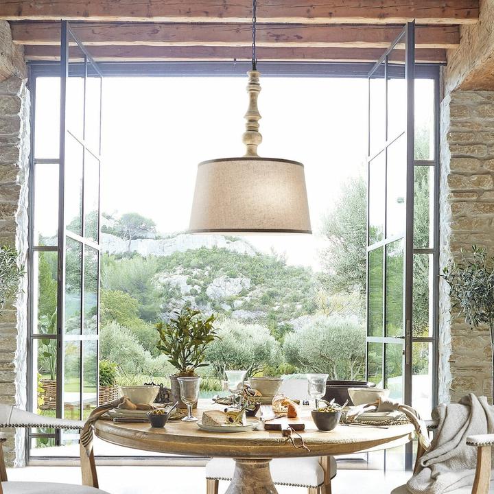 Image du produit Loberon Lampe à suspendre Martigny beige (E14)
