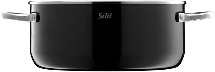 Produktbild Silit Kochtopf Bratentopf Induktion 24cm Glasdeckel Elegance Line Silargan (24 cm, Bräter + Schmortopf, Keramik)