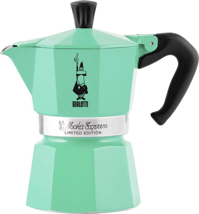 Bialetti Pot à espresso Moka Express Menthe, 3 tasses (3 T.)