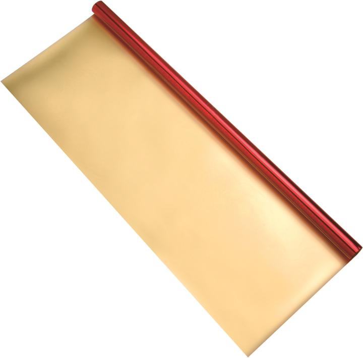 Image du produit Folia Papier aluminium double face 50x78cm, 1 rlx, rouge/or (90 g/m², 1 x)