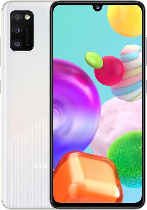 Produktbild Samsung Galaxy A41 (64 GB, White, 6.10", Dual SIM, 48 Mpx, 4G)