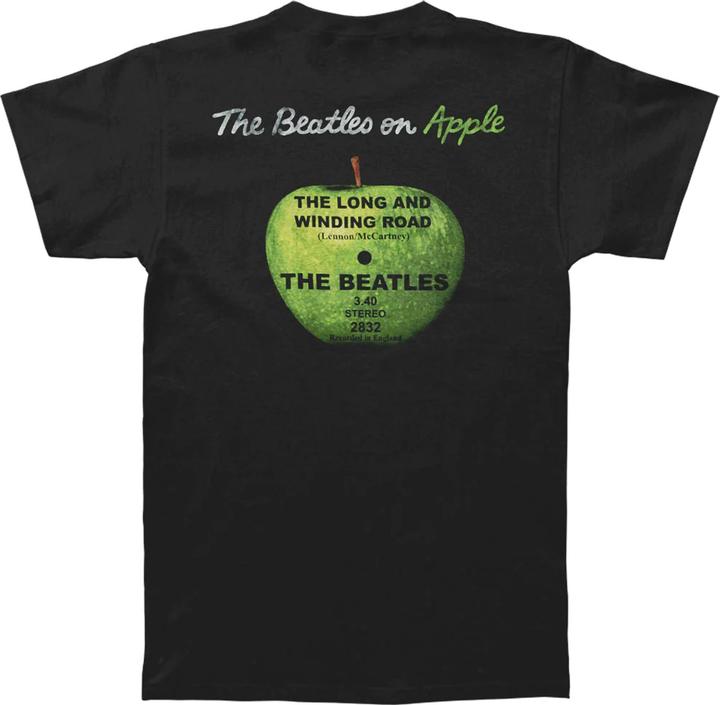 Actual product image Unisex Adult Long & Winding Road Back Print T-Shirt (S)