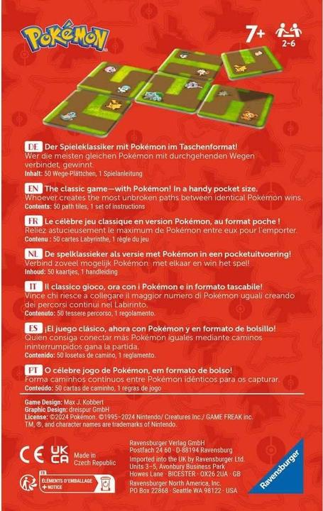 Image du produit Ravensburger 22579 - Pokémon Labyrinth Connect - Jeu à emporter pour 2-6 joueurs à partir de 7 ans avec les (Allemand, Italien, Français, Néerlandais, Anglais)