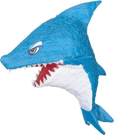 Image du produit Magni P17900 - Pinata requin, à remplir de bonbons et confettis, anniversaire d'enfant