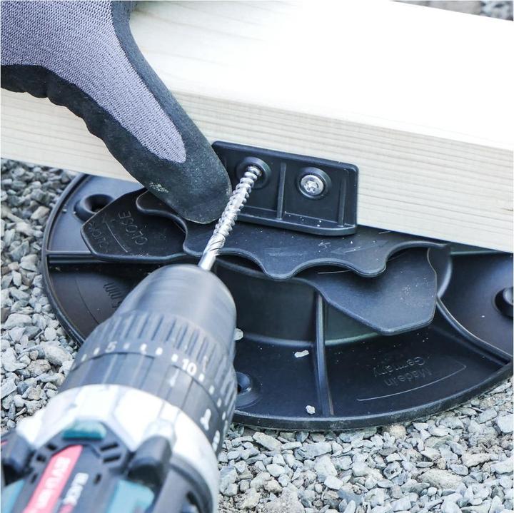Produktbild Sanpro Stelzlager für Terrassendielen: höhenverstellbar & Schnellverschluss 18 - 36 mm