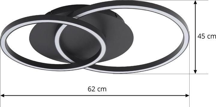 Immagine prodotto Lucande Lampada da soffitto Tjado LED rotonda a due luci (920 lm)