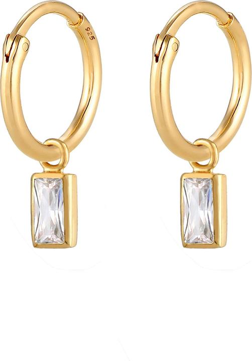 Immagine prodotto Elli Creolo, orecchini di cristallo (Argento 925 placcato oro, Zirconia)