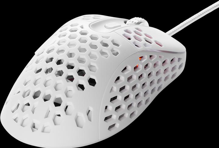 Produktbild Deltaco GAMING White LINE 65g Gewicht, 400-6400 DPI, 1000 Hz, weiss (Kabelgebunden)