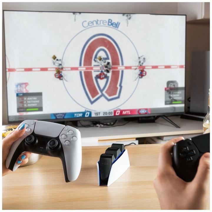 Productafbeelding Fixed Dubbele oplader voor PS5-controller, zwart en wit (PS5)