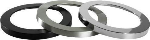 Produktbild Brumberg Frontring nickel matt 81020615 f. MOON 18W, Magnetbefestigung