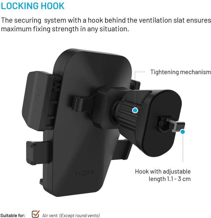 Image du produit Fixed Serrure Iconiq, noire