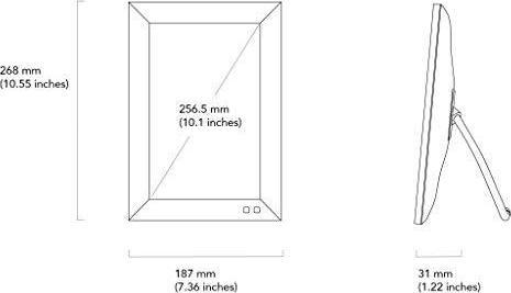 Actual product image Nixplay Smart digital photo frame (10.10", 1280 x 800 pixels)