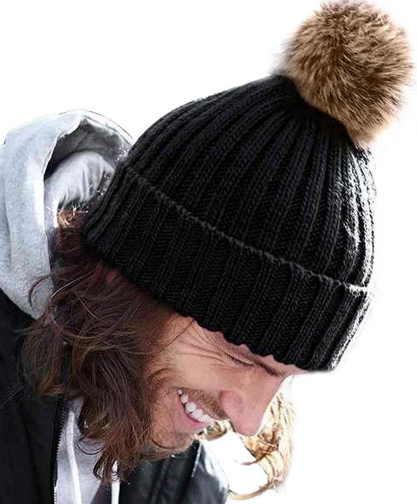 Produktbild Beechfield Strickmütze Mit Bommel (One Size)