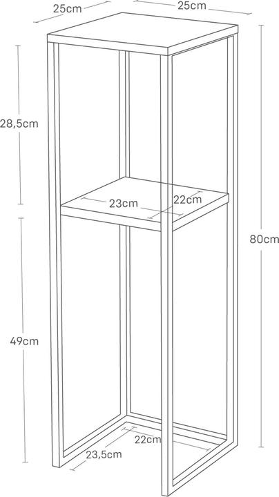 Actual product image Yamazaki 2-tier shelf with wooden top TOWER