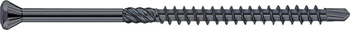 Eurotec Hobotec Holzbohrschraube 3.2x 50 Torx 10 Edelstahl schwarz gehärtet mit Zierkopf (500 Schrauben pro Stück)