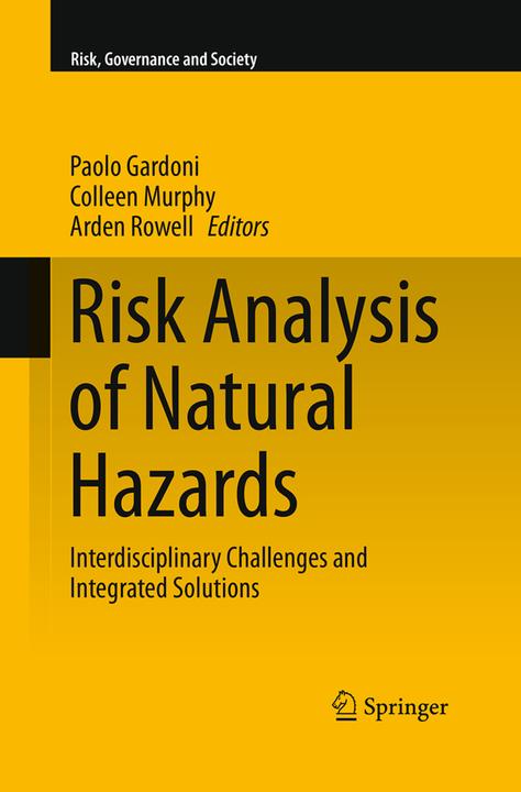 Actual product image Risk Analysis of Natural Hazards (Paolo Gardoni, Arden Rowell, Colleen Murphy, 2016)