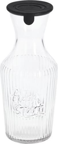 Zeller Present Glaskaraffe mit Silikondeckel 1.2 l ø 11x25.5 cm (1.20 l)