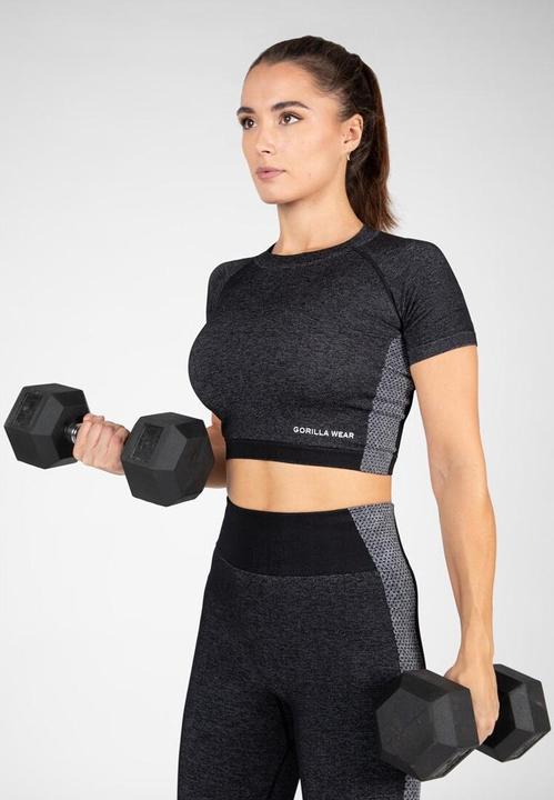 Immagine prodotto Gorilla Wear Selah Crop Top senza cuciture - nero (XL)