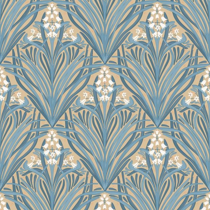 Produktbild Muriva Tapete Elegance Glockenblumen (53 x 1000 cm)