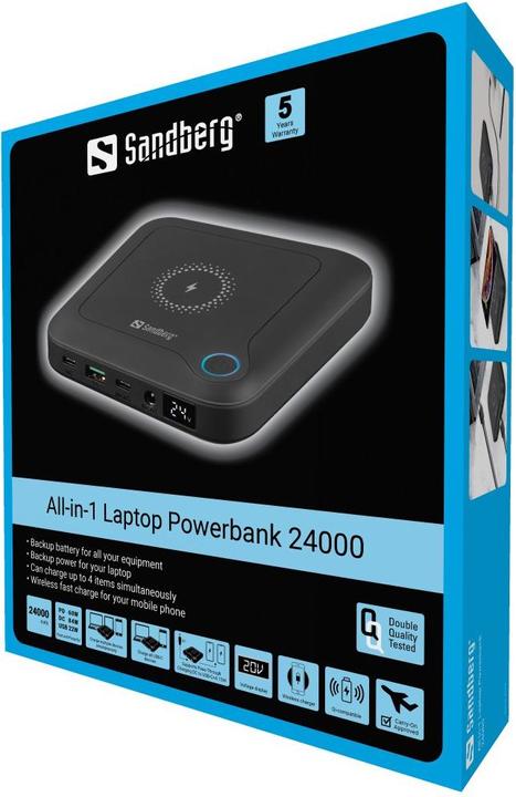 Actual product image Sandberg All-in-1 (24000 mAh, 65 W, 88.80 Wh)