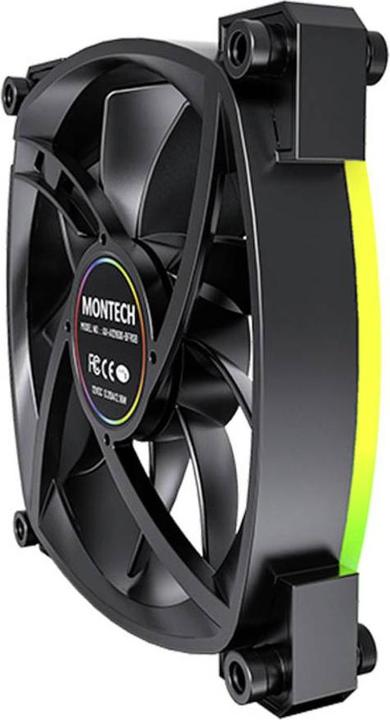 Immagine prodotto Montech Ventola AX120 PWM ARGB - 120 mm, nera (120 mm, 1 x)