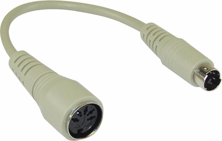 Produktbild InLine Tastatur-Adapterkabel (0.10 m, Mini DIN)