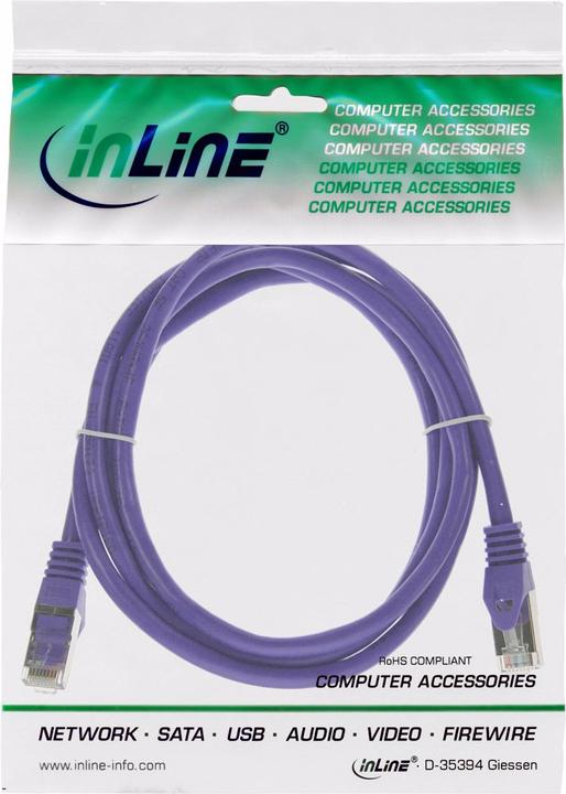 Image du produit InLine Câble de raccordement (SF/UTP, CAT5e, 0.25 m)