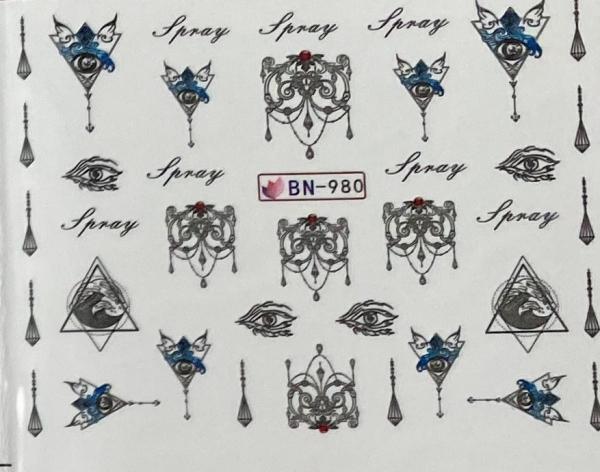 Nagellack24 Nail Art Sticker Wassertransfer 980