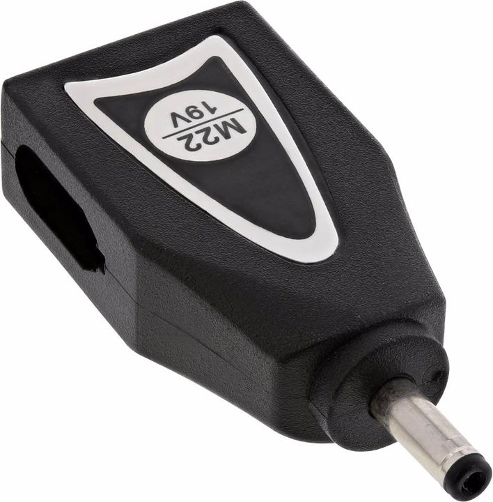 Actual product image InLine Interchangeable plug M22 (19V) for universal power supply unit (120 W)
