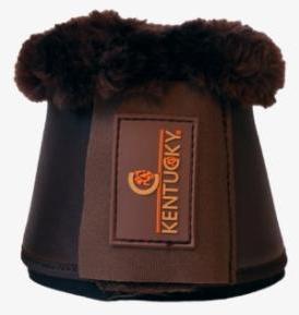 Actual product image Kentucky Horsewear Hoof Bells Leather Sheepskin