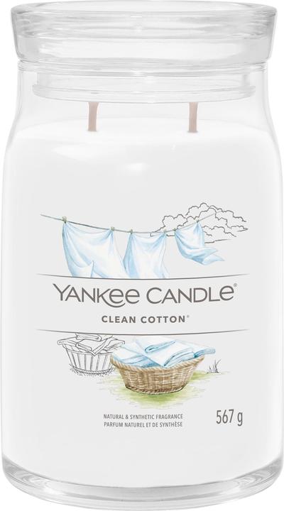 Yankee Candle Duftkerze Clean Cotton Signature Large Jar