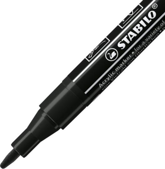 Immagine prodotto STABILO Creatore di acrilico GRATUITO (Nero, 10 mm, 3 x)