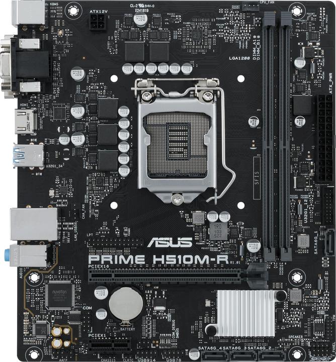 Actual product image ASUS PRIME H510M-R 1200 (LGA 1200, Intel H510, mATX)