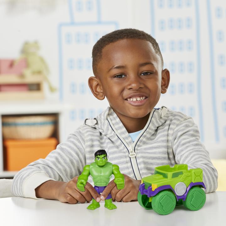 Produktbild Hasbro Hulk Action-Figur und Schmetter-Truck-Fahrzeug