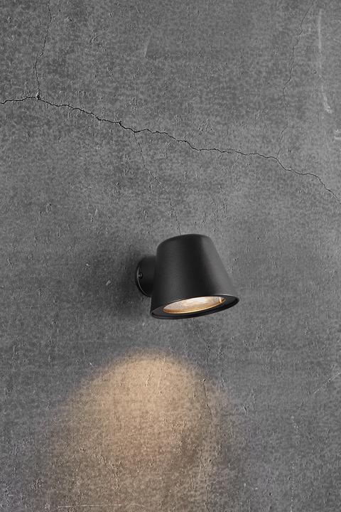 Image du produit Nordlux Aleria, applique murale, noir (GU10, IP44)