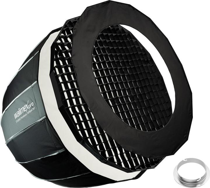 Walimex pro Studio Parabolic Softbox 90 Elinchrom (Parabole Softbox, 90 cm)
