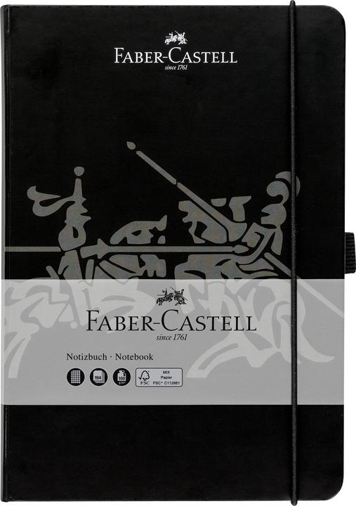 Actual product image Magni Notebook 145x210 FSC-Mix Faber-Castell chequered (A5, Checked, Hardcover)