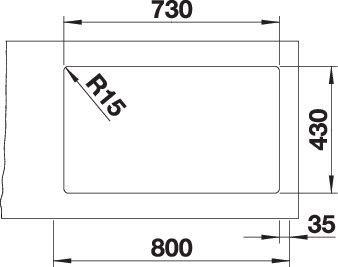 Produktbild Blanco Etagon 700-IF (Einbauspüle, 44 cm, 74 cm)