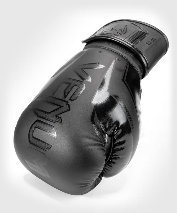 Actual product image Venum Elite Evo Boxing Gloves - Black/Black - 14 Oz (14 OZ, One size)
