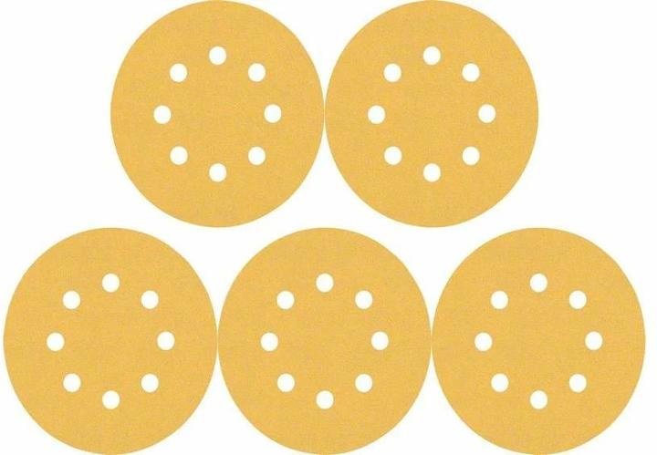 Actual product image Bosch Professional Zubehör EXPERT C470 Sanding paper with 8 holes for random orbital sander, 125 mm, G 180, 5 pcs. (180)