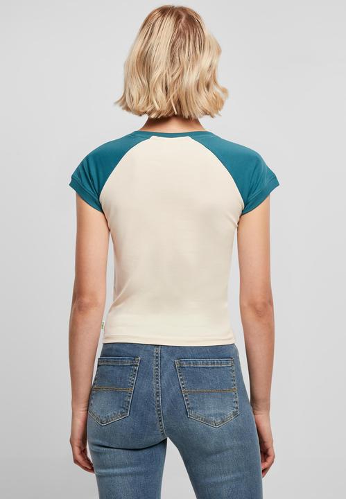 Produktbild Urban Classics Ladies Organic Stretch Short Retro Baseball Tee (4XL)