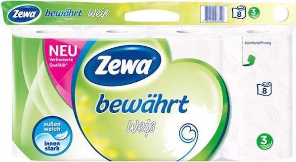 Actual product image Zewa 1 pallet of toilet paper single packs of 8 rolls