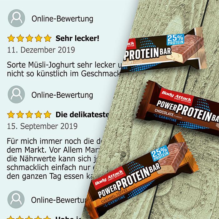 Produktbild Body Attack Power Protein Bar (24x35g Riegel) (Vanille, Stracciatella, 24 Stk., 840 g)