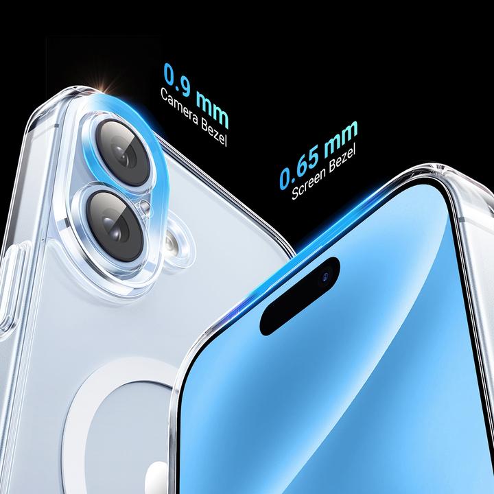 Image du produit Ugreen Classy Clear Étui magnétique pour iPhone 16 - Transparent (Apple iPhone 16)