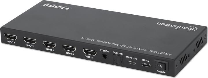 Image du produit Manhattan Commutateur multivision HDMI 4K@30Hz 4 ports