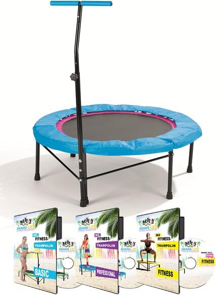 Actual product image Miami Life Fitness Evolution Fitness trampoline + 3-piece set Workout DVD